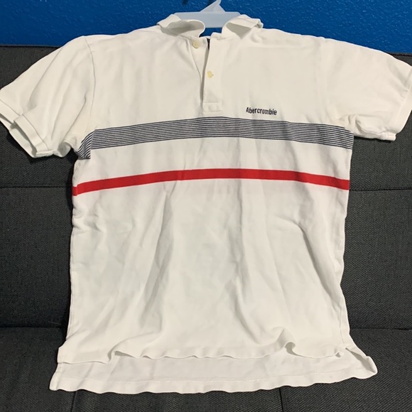 Abercrombie and Fitch Short Sleeve Muscle collared T shirt Small - Picture 1 of 6